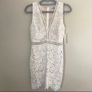 white lace dress